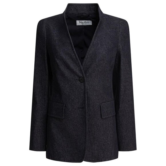 Max Mara Denim-Effect Blazer tag size 44 Women